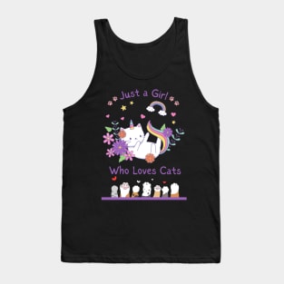 Just a Girl Who Loves Cats Tank Top